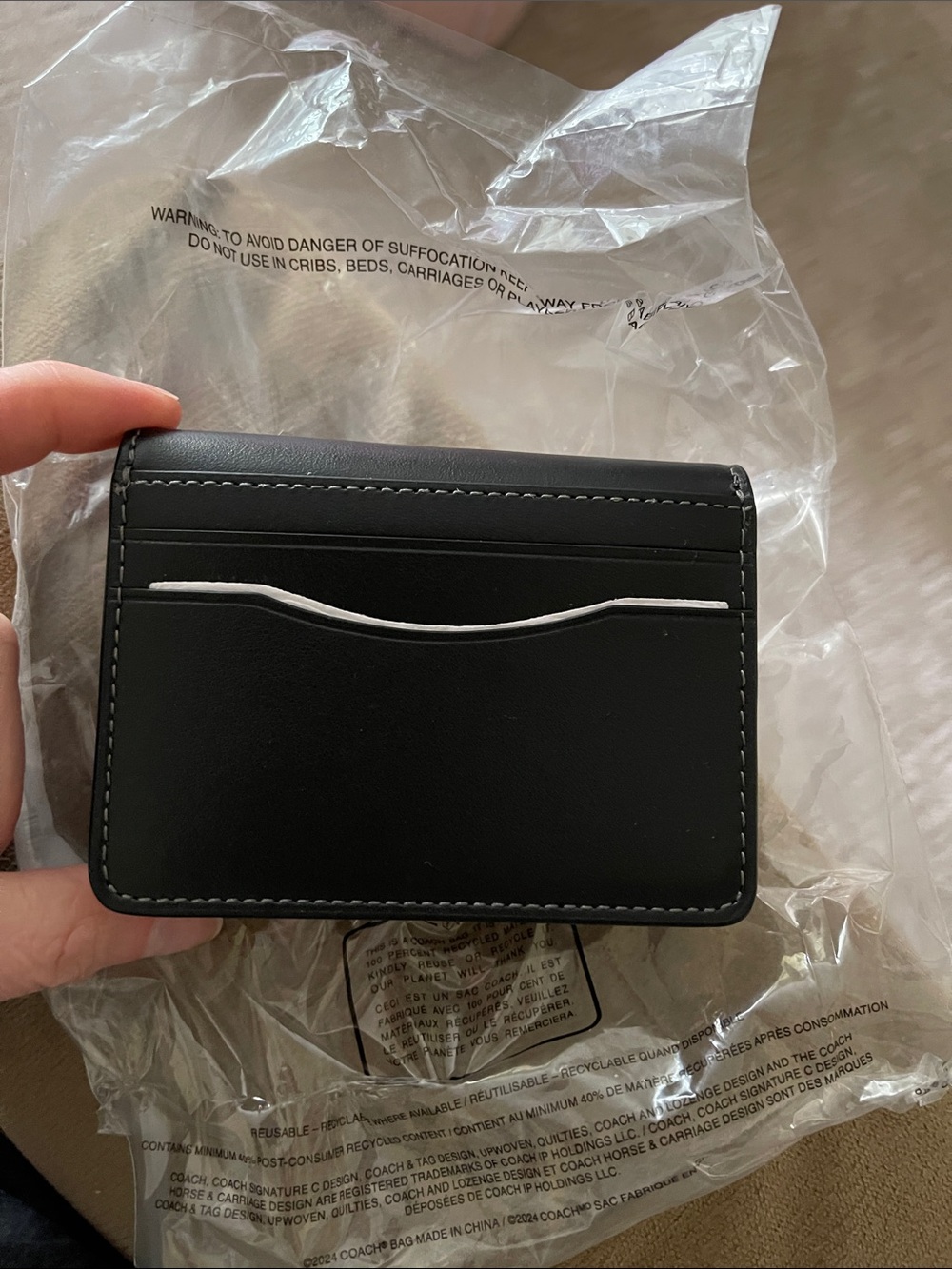 Coach Bandit Card Case NWT - Picture 2 of 7